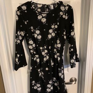 Black floral dress